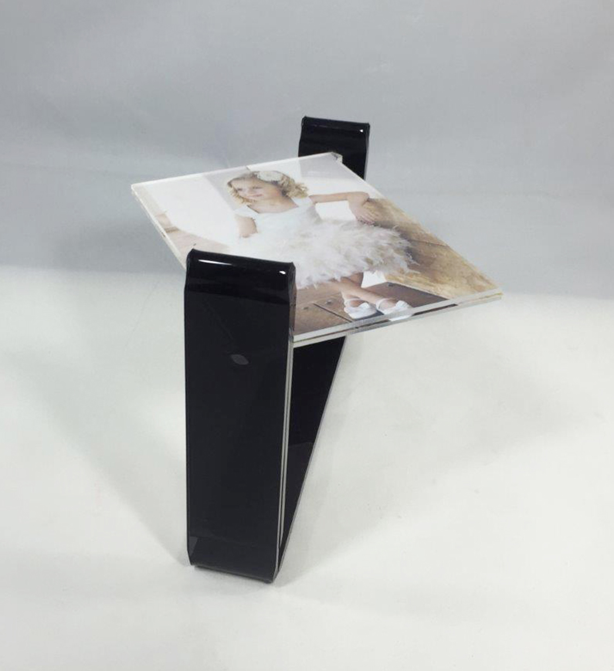 Acrylic Tabletop 4x6 Spinner Picture Photo Frame Menu Holder Display